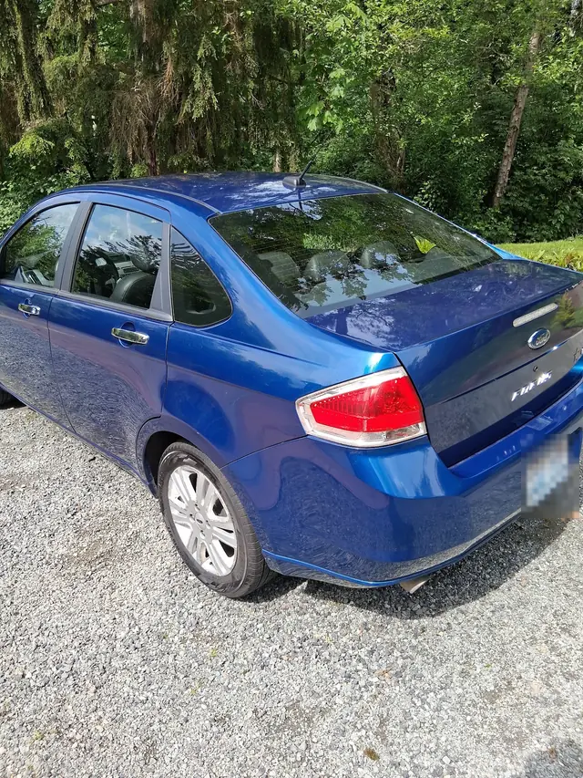 Clean Ford Focus after exterior detailing